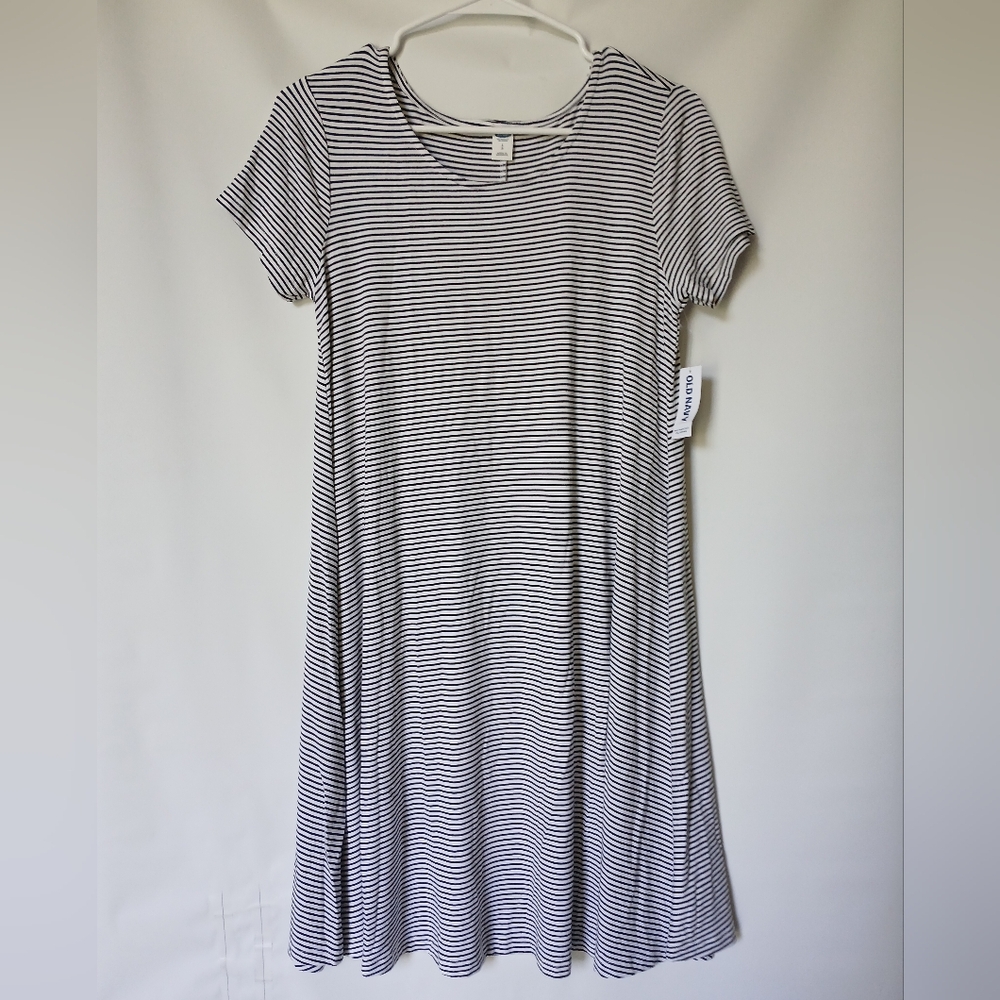 Old Navy Womens Stripe Dress S/P Color Black/White